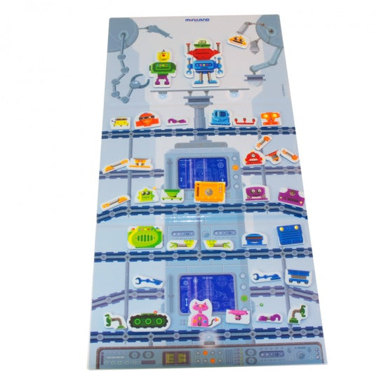 on the go magnetishc taal spel: crazy robots