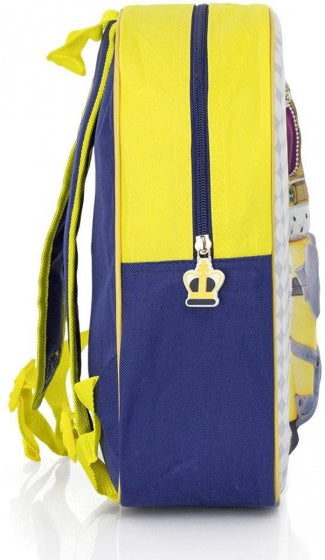 3D rugzak King Bob Minions 31 x 27 x 10 cm geel-blauw