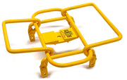 bagagerek Mini Grid stuur 14 x 14 cm staal geel