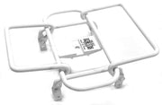bagagerek Mini Grid stuur 14 x 14 cm staal wit