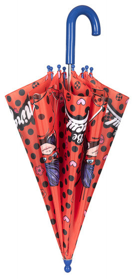 paraplu Ladybug 76 cm meisjes rood/zwart