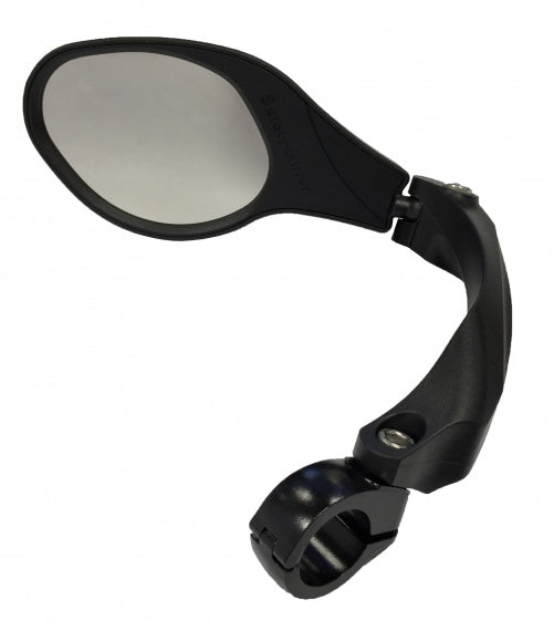 stuurspiegel links 9 cm zwart