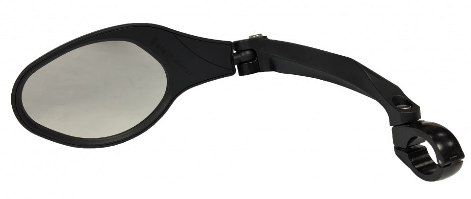 stuurspiegel links 9 cm zwart