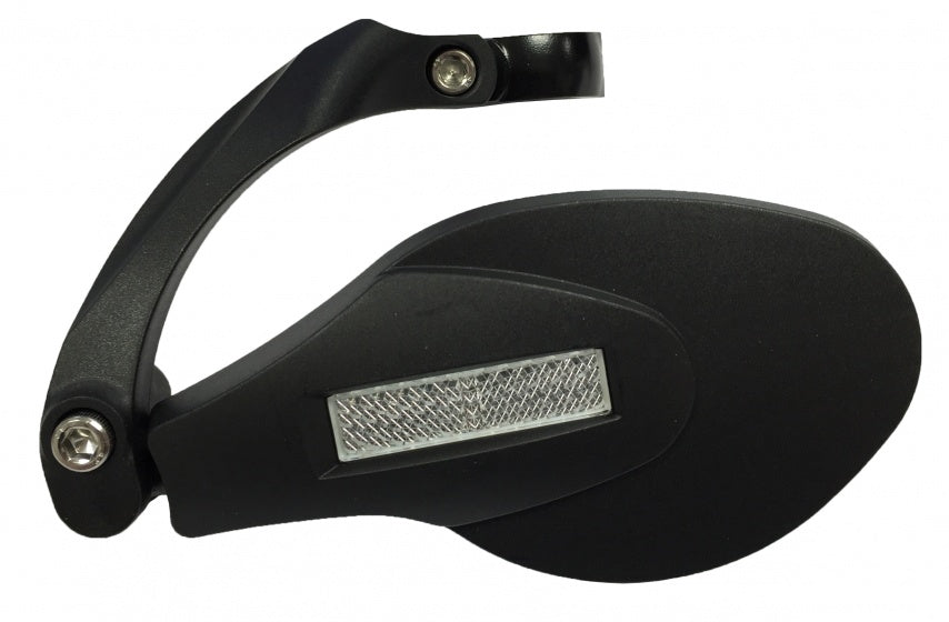 stuurspiegel links 9 cm zwart
