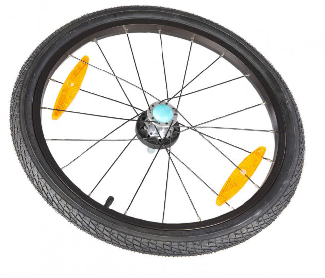 zijwiel fietskar Tommy 20 inch rubber zwart