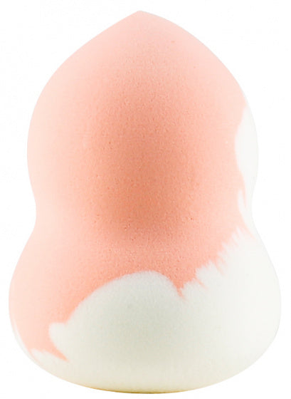 make-up spons 6 x 4 cm roze/wit