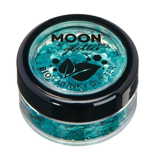 grote glittervlokken bio 3 gr turquoise