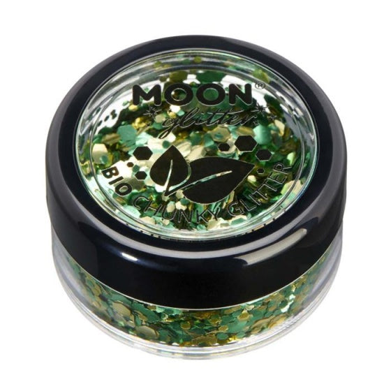 grote glittervlokken bio 3 gr "Shamrock"
