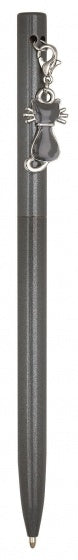 balpen kat met hanger grijs 13 cm