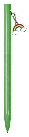 balpen met regenbooghanger groen