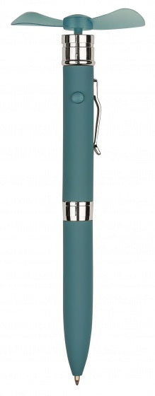 balpen met ventilator 16 cm blauw