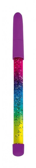 balpen regenboog glitter paars 19