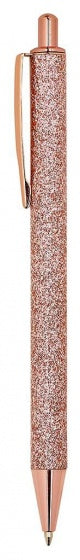 balpen roze glitter 14 cm