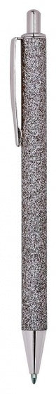 balpen zilver glitter 14 cm