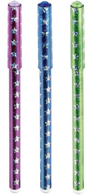 balpennen Stars 15 cm paars/groen/blauw set van 3