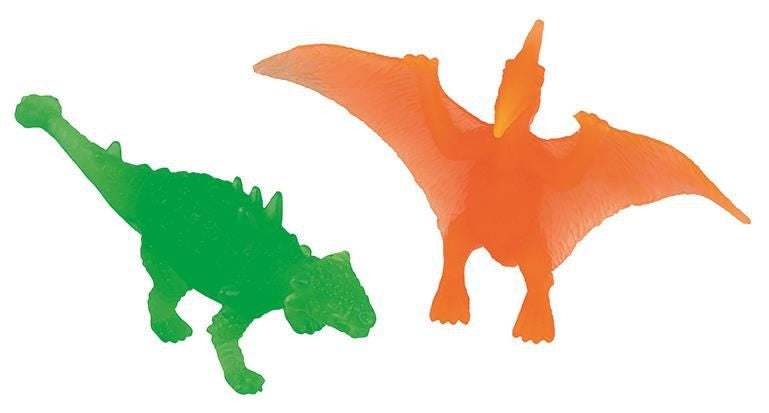 Dino figuurtjes neon