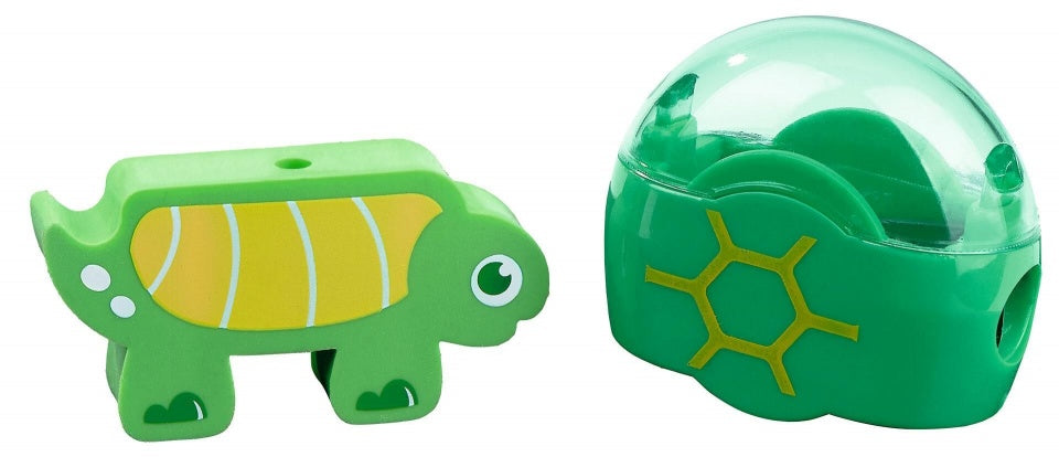 gum en puntenslijper schildpad groen 6 cm