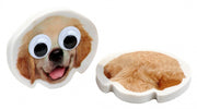 gum met bewegende ogen hond 6 cm wit