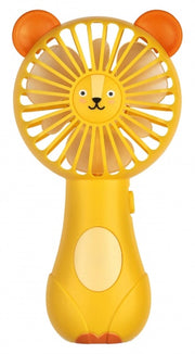 handventilator Leeuw junior 17 cm geel