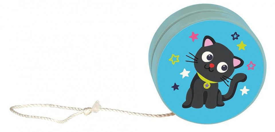 houten jojo blauw 5 cm