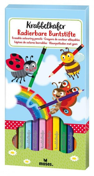 kleurpotloden met gum 12-delig 19 cm