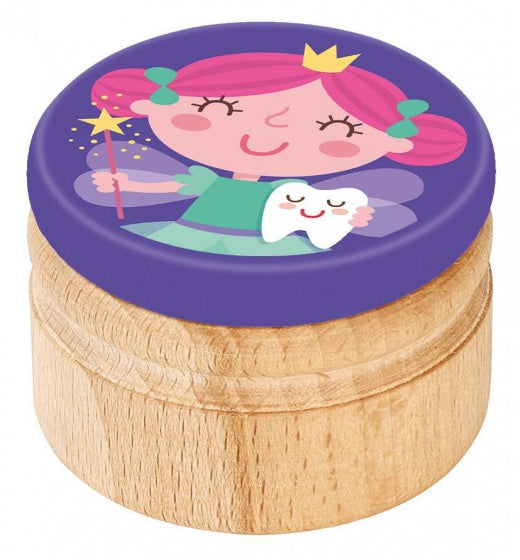 melktanddoosje prinsesje 5 cm paars