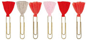 paperclips met kwastje 6 stuks goud