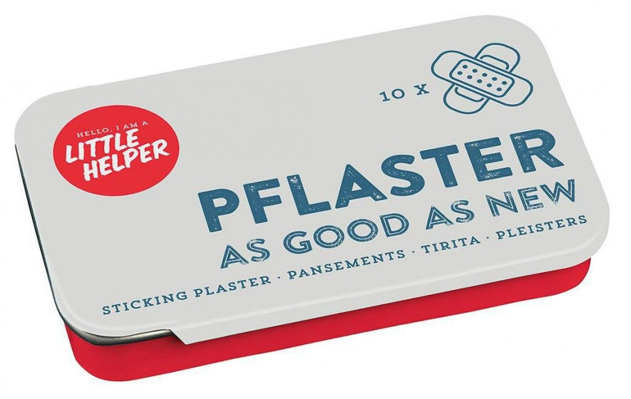 pleisters in metalen doos Little Helper 10 stuks rood