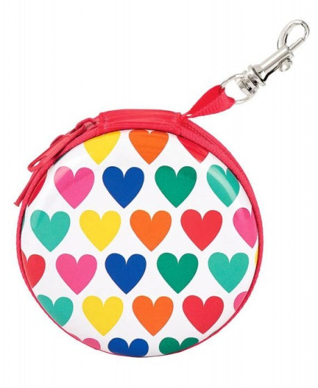 portemonnee Hartjes junior metaal 7 cm rood