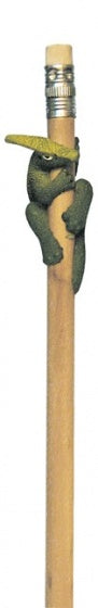 potlood met dinosaurus: Parasaurolophus 19 cm groen