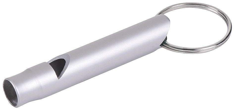 sleutelhanger met fluitje aluminium 5