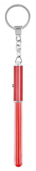 sleutelhanger met lichtzwaard 12 cm rood