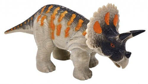 speelfiguur Triceratops 10 cm grijs