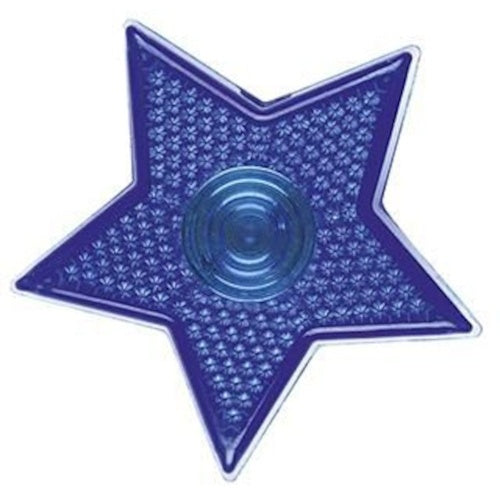 sterlamp met clip 5 cm blauw