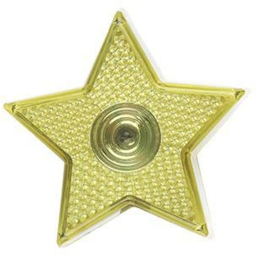 sterlamp met clip 5 cm geel