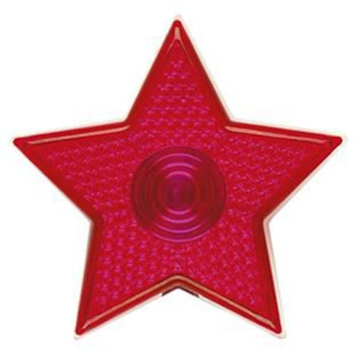 sterlamp met clip 5 cm rood