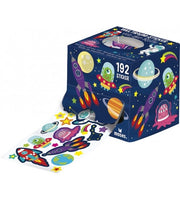 stickerrol sterren 192 stuks donkerblauw
