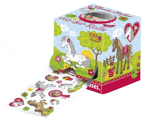 stickerrol Paarden 120 stuks