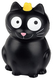 stressbal Ed the Cat junior 10 cm zwart