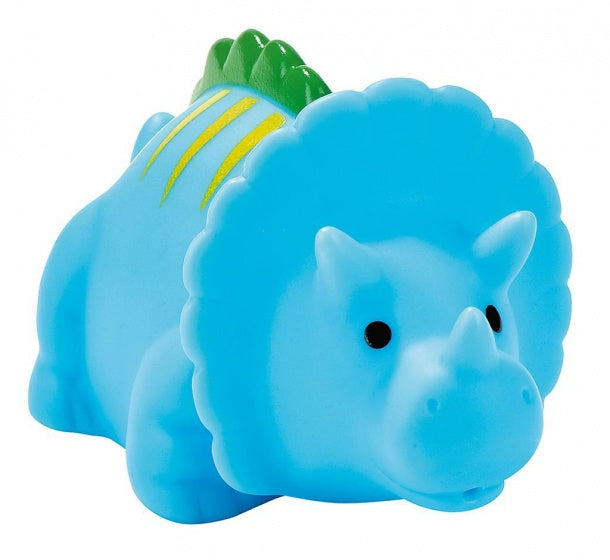 waterspuitende dino blauw
