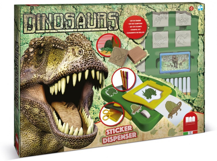 kleurset Dinosaurs 23-delig groen