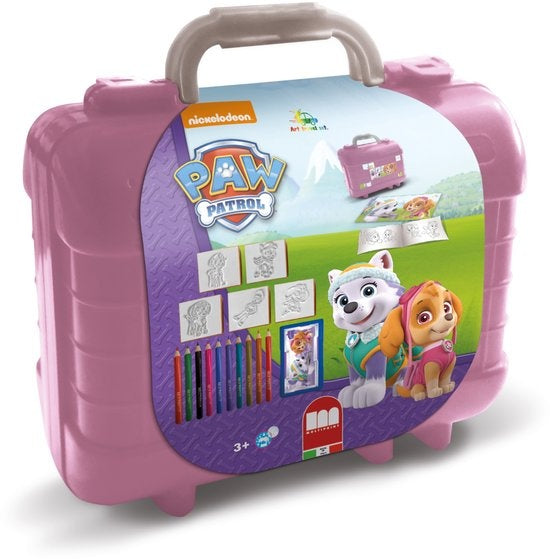 kleurset Paw Patrol Girl 19-delig roze