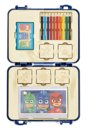 kleurset PJ Masks 19-delig blauw