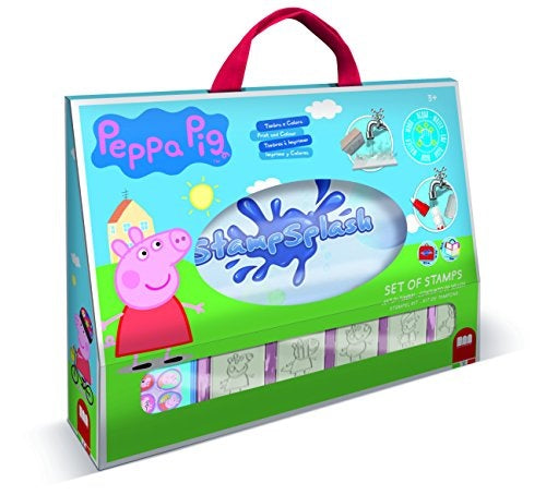 waterstempelset Peppa Pig 8-delig blauw