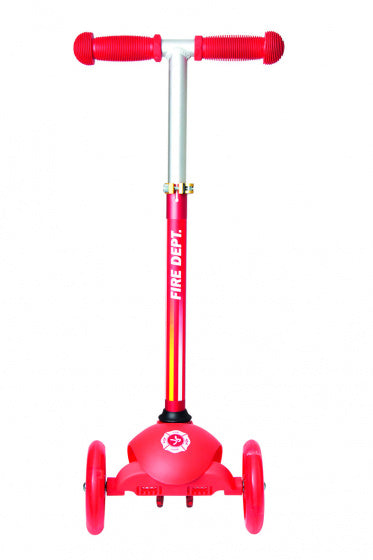 3-wiel kinderstep Junior Voetrem Rood