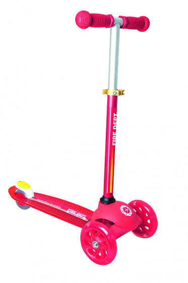 3-wiel kinderstep Junior Voetrem Rood