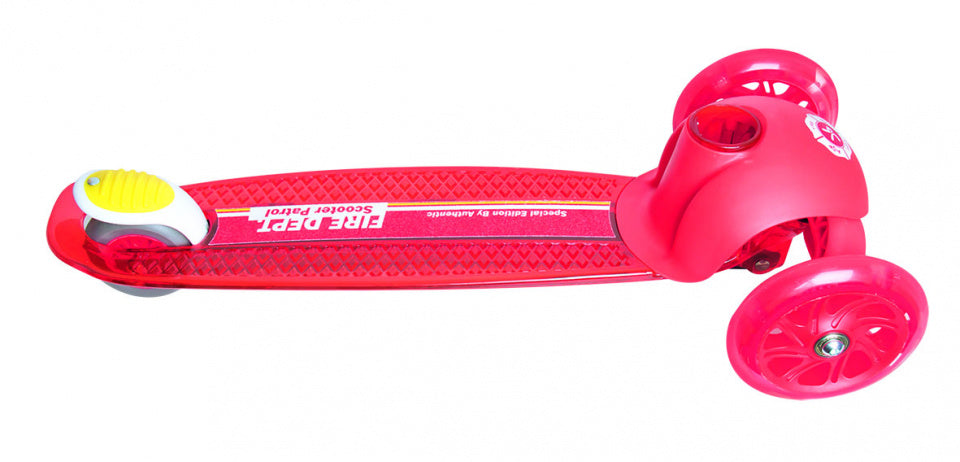 3-wiel kinderstep Junior Voetrem Rood