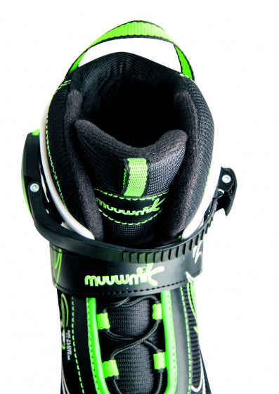 inline skates Kinderliner groen/zwart junior maat 37-40