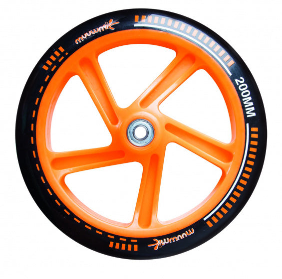 stuntstep Junior Voetrem Grijs/Oranje