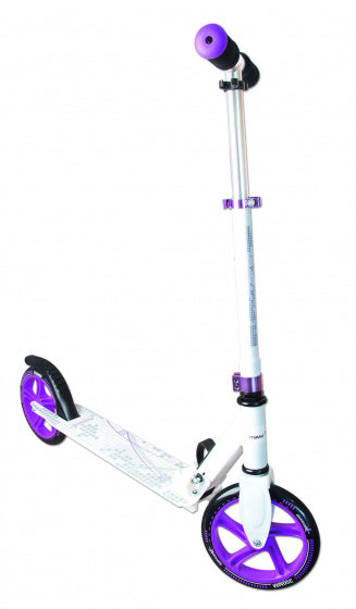 stuntstep Junior Voetrem Wit/Paars